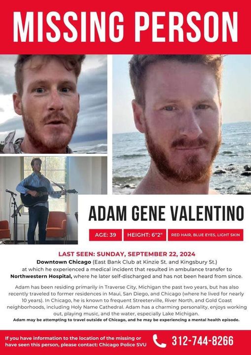 Adam Valentino Missing Person Alert Help Find