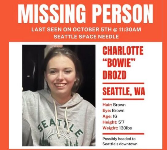 Charlotte “Bowie” Drozd Missing Person Daughter Of The Flaming Lips Member Steven Drozd, Is Missing In Seattle